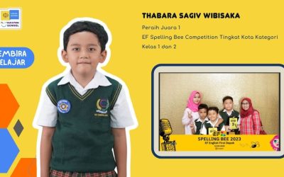 Thabara Sagiv Wibisaka, Siswa SD Cakra Buana Raih Juara 1 EF Spelling Bee Competition